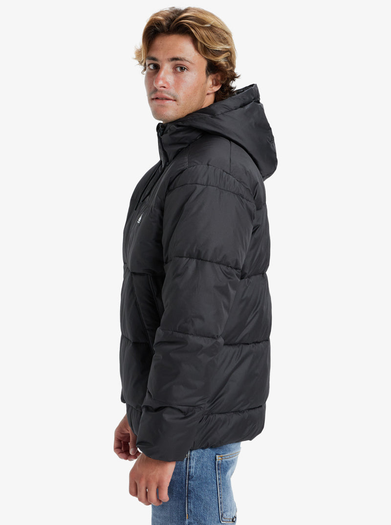 Load image into Gallery viewer, Quiksilver Men&#39;s Cold Days Puffer Jacket Black EQYJK04066_KVJ0
