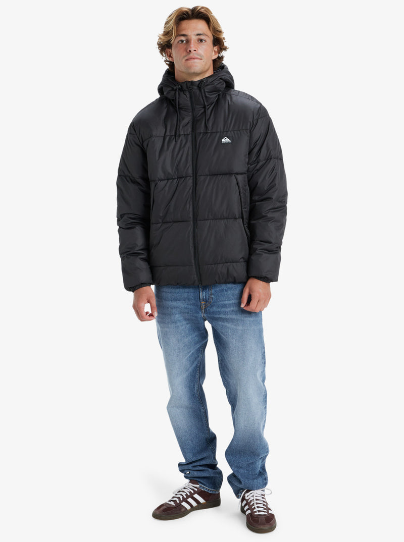 Load image into Gallery viewer, Quiksilver Men&#39;s Cold Days Puffer Jacket Black EQYJK04066_KVJ0
