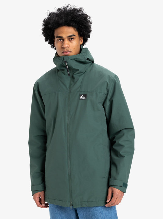 Quiksilver Men's Overcast 3K Hooded Parka Forest EQYJK04087_GRT0