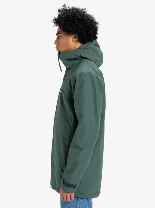 Quiksilver Men's Overcast 3K Hooded Parka Forest EQYJK04087_GRT0