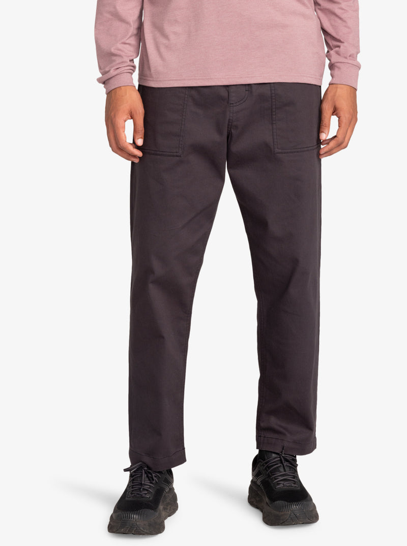 Load image into Gallery viewer, Quiksilver Men&#39;s Run Ashore Elastic Waist Pants Tarmac EQYNP03306_KTA0
