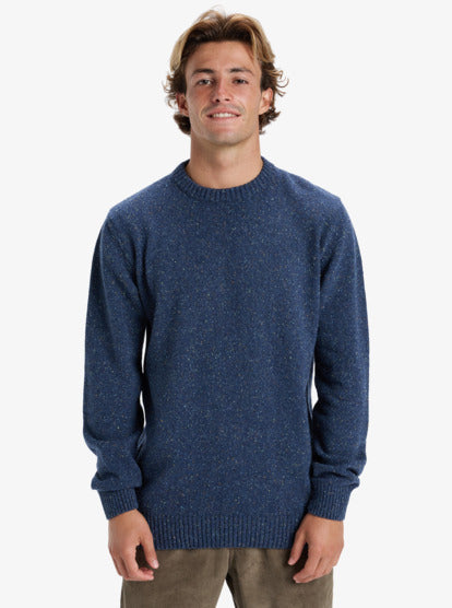 Load image into Gallery viewer, Quiksilver Men&#39;s Slow Song Crew Neck Jumper Estate Blue EQYSW03314_BSW0
