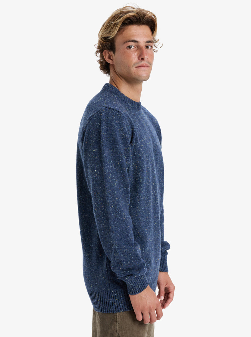 Load image into Gallery viewer, Quiksilver Men&#39;s Slow Song Crew Neck Jumper Estate Blue EQYSW03314_BSW0
