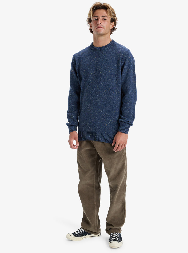 Load image into Gallery viewer, Quiksilver Men&#39;s Slow Song Crew Neck Jumper Estate Blue EQYSW03314_BSW0
