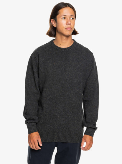 Load image into Gallery viewer, Quiksilver Men&#39;s Slow Song Crew Neck Jumper Tarmac EQYSW03314_KTA0
