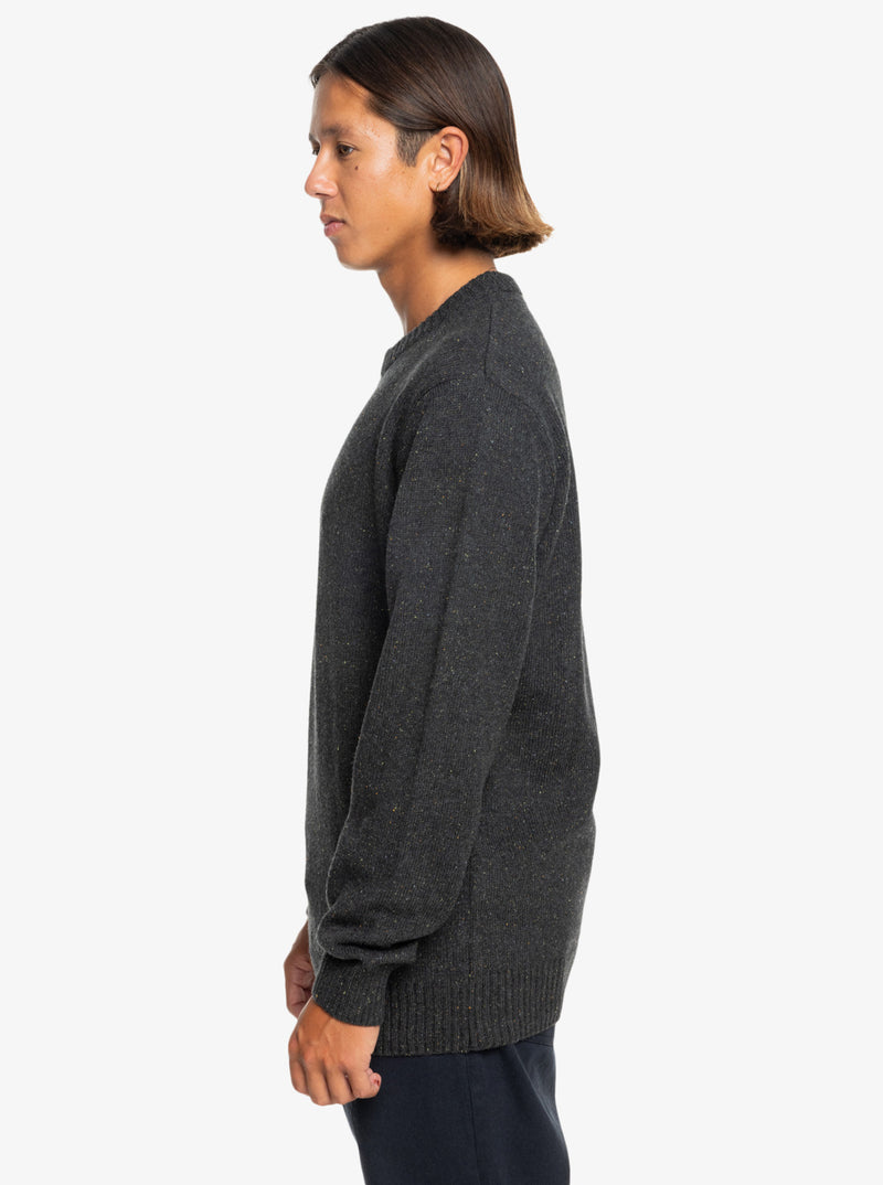 Load image into Gallery viewer, Quiksilver Men&#39;s Slow Song Crew Neck Jumper Tarmac EQYSW03314_KTA0
