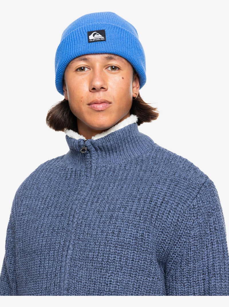 Load image into Gallery viewer, Quiksilver Men&#39;s Boketto Zip Up Sweater Vintage Indigo Heather EQYSW03315-BYLH
