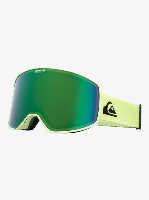 Quiksilver Men's Storm Snow Goggle Black Celery/Green ML S3 EQYTG03143_KYHE