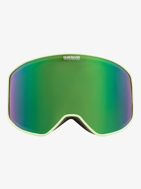 Quiksilver Men's Storm Snow Goggle Black Celery/Green ML S3 EQYTG03143_KYHE