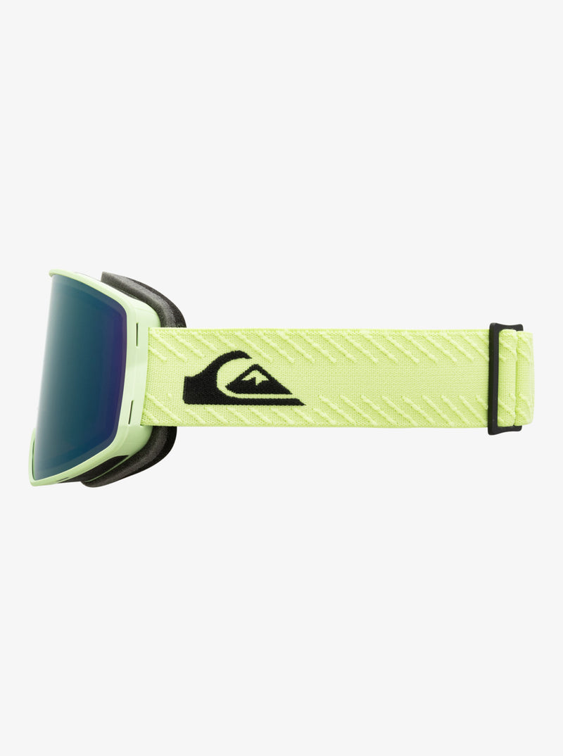 Load image into Gallery viewer, Quiksilver Men&#39;s Storm Snow Goggle Black Celery/Green ML S3 EQYTG03143_KYHE
