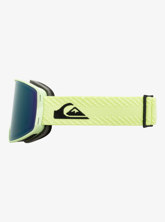 Quiksilver Men's Storm Snow Goggle Black Celery/Green ML S3 EQYTG03143_KYHE