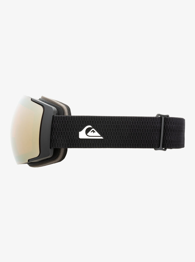 Load image into Gallery viewer, Quiksilver Men&#39;s Greenwood Snowboard/Ski Googles Black/Clux ML Silver EQYTG03157_KVM0
