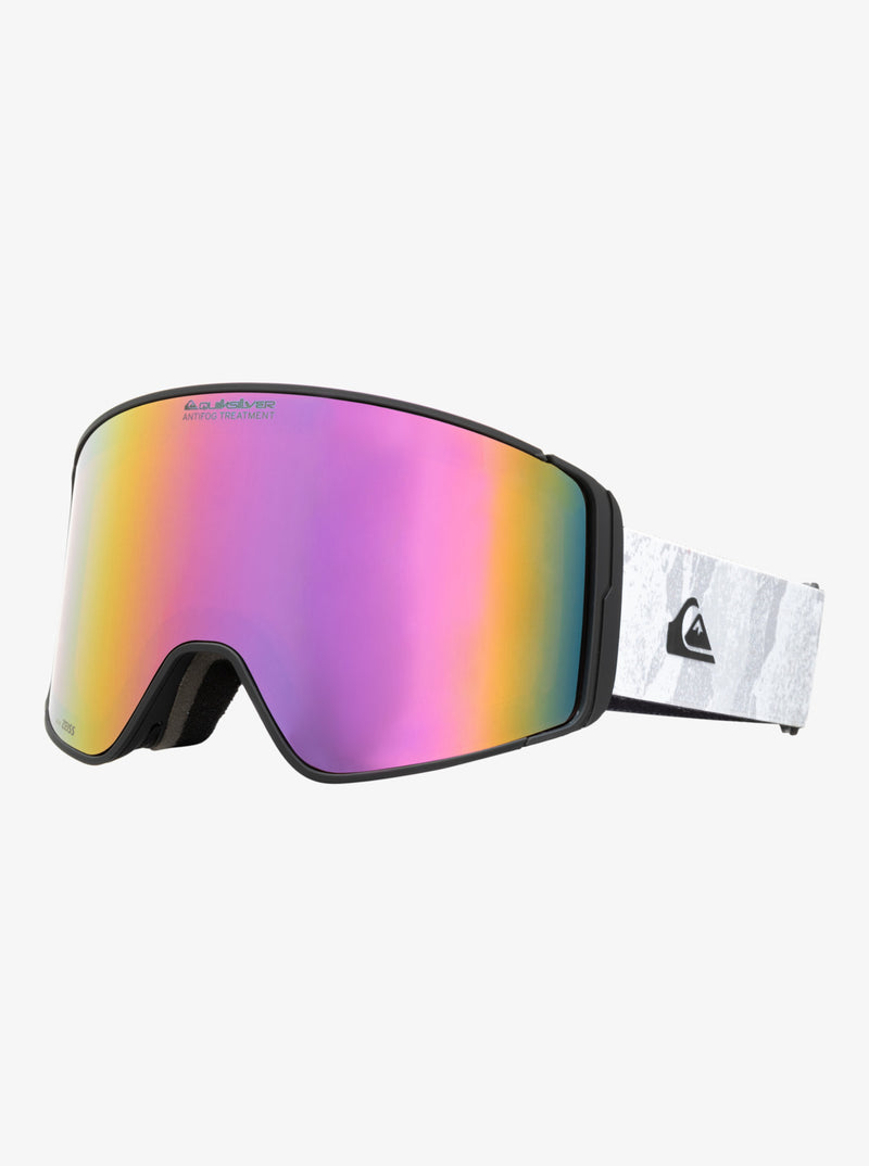 Load image into Gallery viewer, Quiksilver Men&#39;s Storm Snowboard Goggles White Camo/Clux L Purple ML S3 EQYTG03204_WBB7
