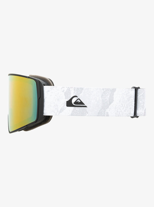 Quiksilver Men's Storm Snowboard Goggles White Camo/Clux L Purple ML S3 EQYTG03204_WBB7