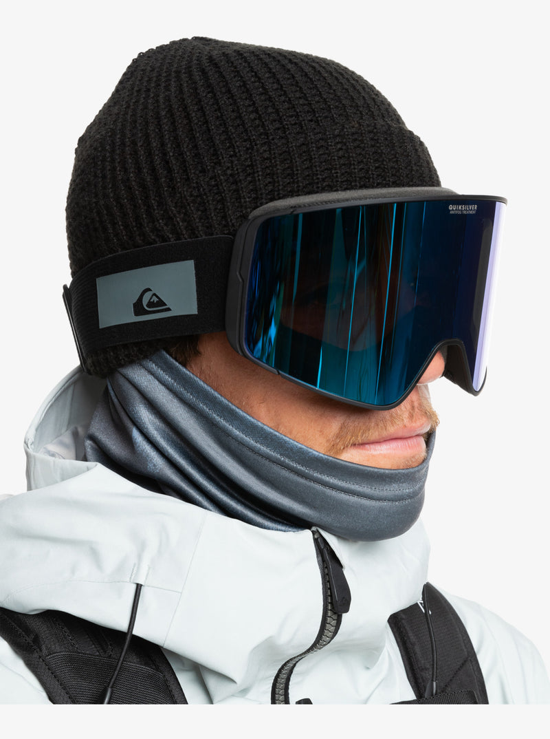 Load image into Gallery viewer, Quiksilver Men&#39;s Storm Snowboard Goggles Black/Clux L Blue ML S3 EQYTG03204_GTD9
