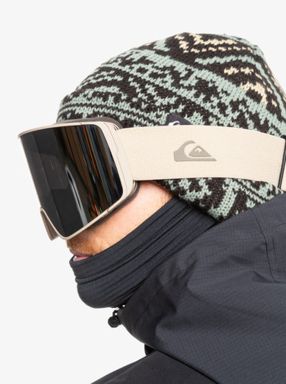 Load image into Gallery viewer, Quiksilver Men&#39;s Storm Snowboard Goggles Twill/Clux Silver ML S3 EQYTG03204_NFH7
