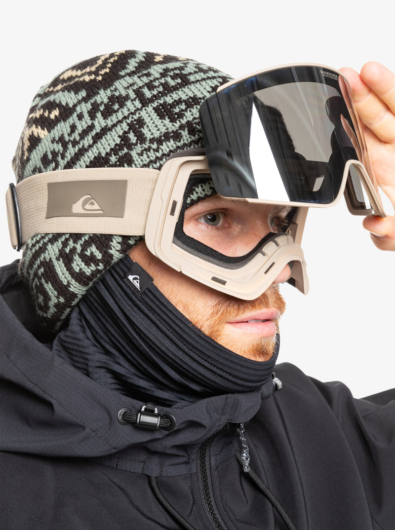 Load image into Gallery viewer, Quiksilver Men&#39;s Storm Snowboard Goggles Twill/Clux Silver ML S3 EQYTG03204_NFH7
