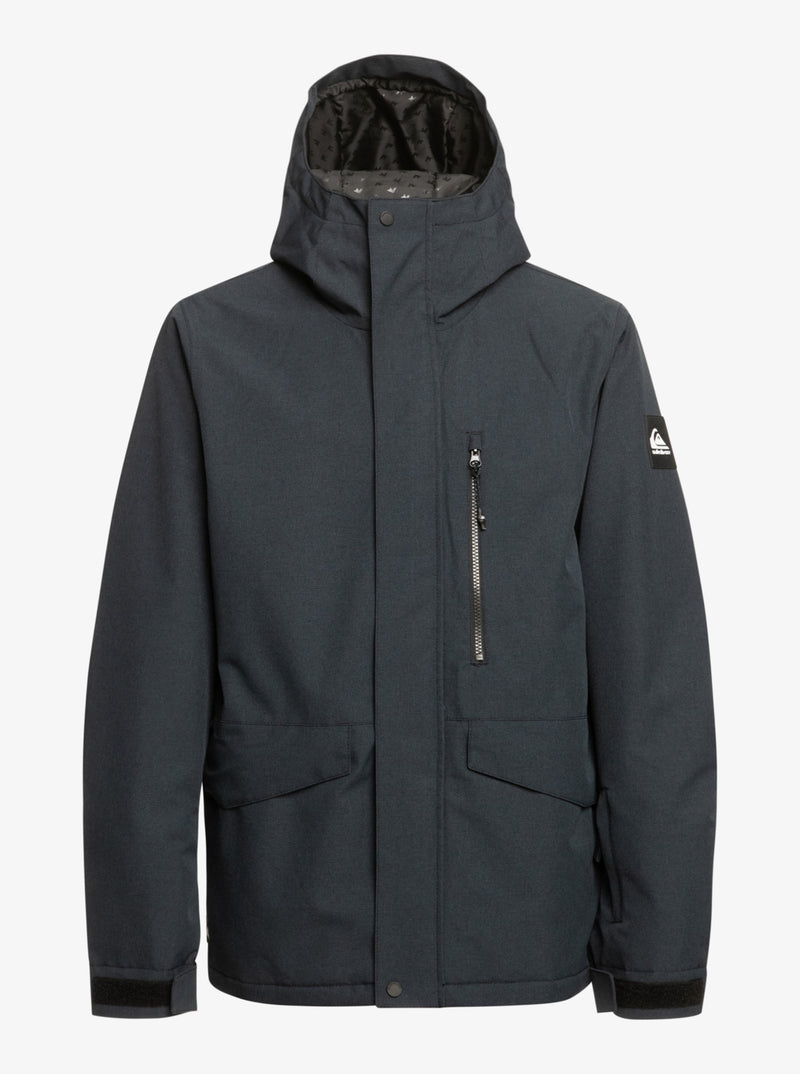 Load image into Gallery viewer, Quiksilver Men&#39;s Mission Solid Snow Jacket True Black EQYTJ03266_KVJ0
