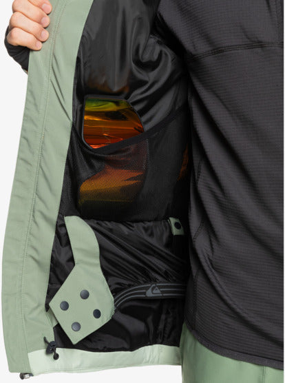 Load image into Gallery viewer, Quiksilver Men&#39;s Sycamore Snow Jacket Sea Spray EQYTJ03457_GLW0
