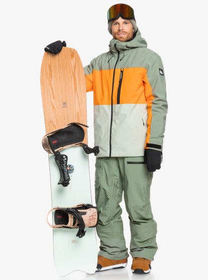 Load image into Gallery viewer, Quiksilver Men&#39;s Sycamore Snow Jacket Sea Spray EQYTJ03457_GLW0
