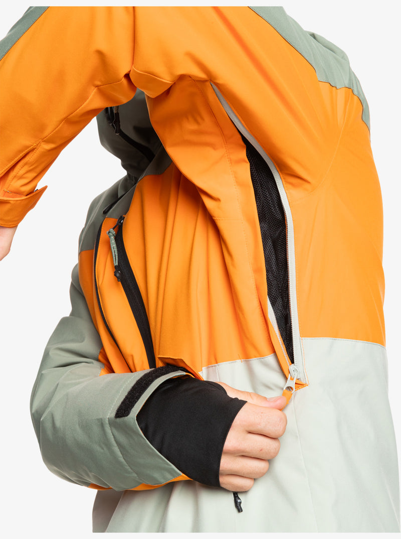 Load image into Gallery viewer, Quiksilver Men&#39;s Sycamore Snow Jacket Sea Spray EQYTJ03457_GLW0
