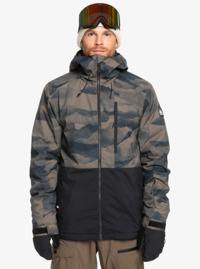 Quiksilver Men's Mission Snow Jacket Mountain Spray Canteen EQYTJ03478_CQP1