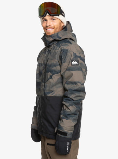 Quiksilver Men's Mission Snow Jacket Mountain Spray Canteen EQYTJ03478_CQP1