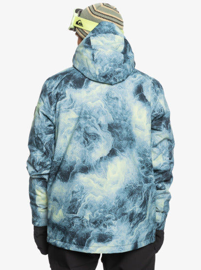 Load image into Gallery viewer, Quiksilver Men&#39;s Mission Snow Jacket Space Stone Celery Green EQYTJ03479_GEL2
