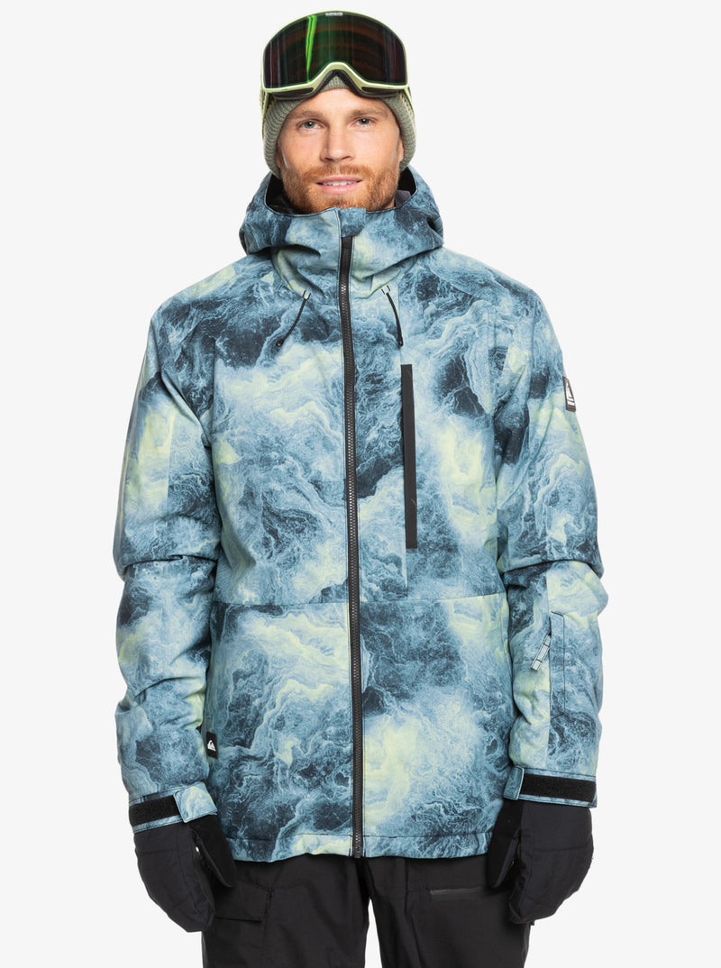 Load image into Gallery viewer, Quiksilver Men&#39;s Mission Snow Jacket Space Stone Celery Green EQYTJ03479_GEL2
