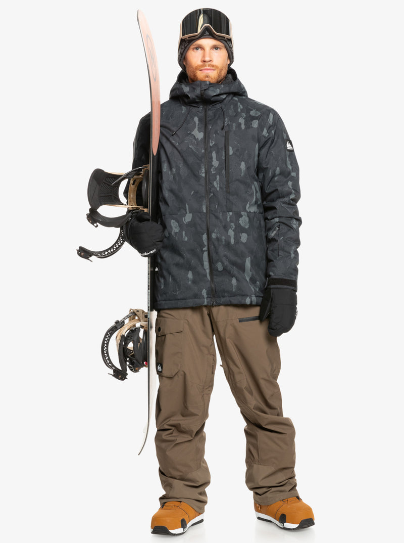 Load image into Gallery viewer, Quiksilver Men&#39;s Mission Snow Jacket Nature Zoom Dark Shadow EQYTJ03479_KRP3
