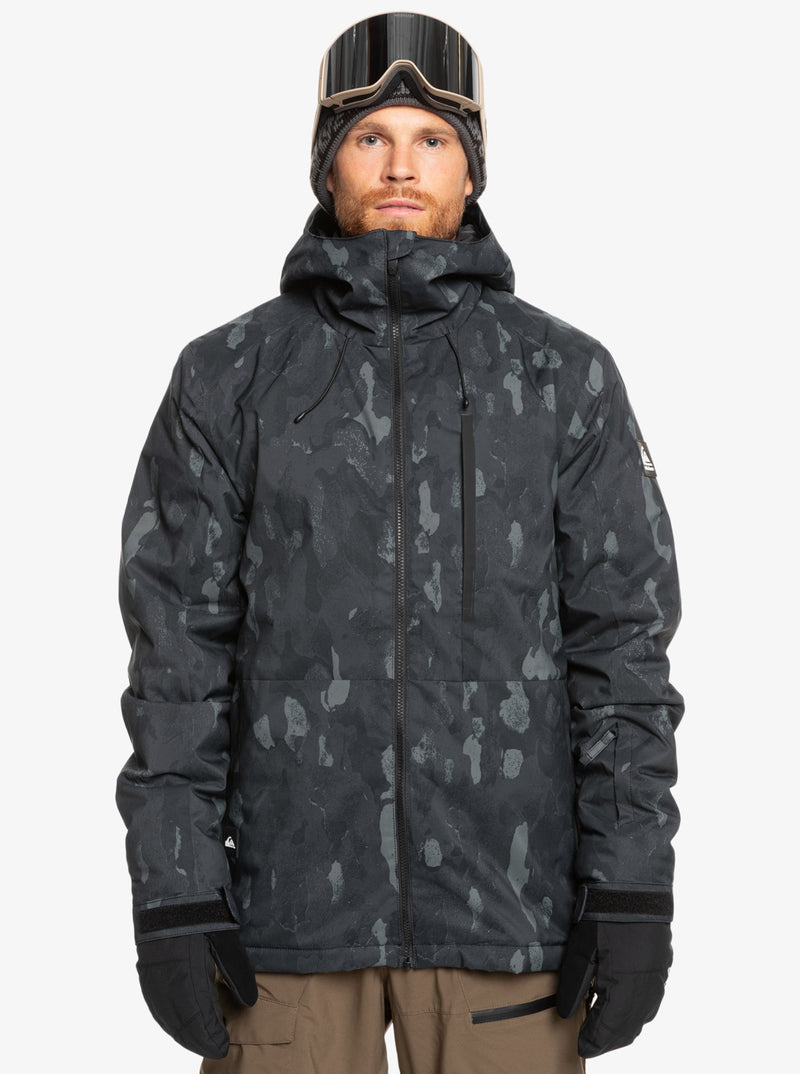 Load image into Gallery viewer, Quiksilver Men&#39;s Mission Snow Jacket Nature Zoom Dark Shadow EQYTJ03479_KRP3
