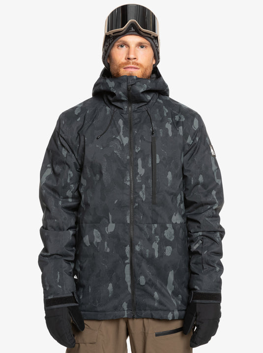 Quiksilver Men's Mission Snow Jacket Nature Zoom Dark Shadow EQYTJ03479_KRP3