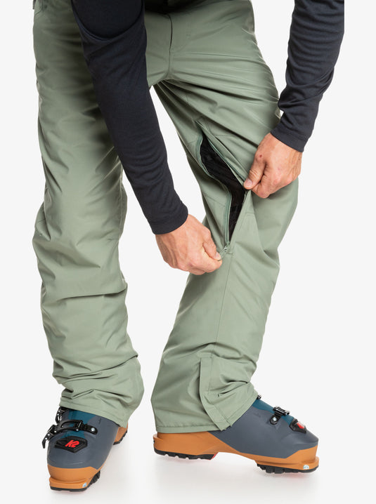 Quiksilver Men's Estate Snow Pants Sea Spray EQYTP03146_GLW0