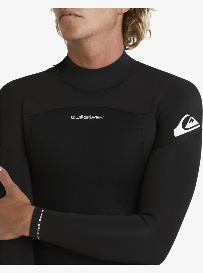 Load image into Gallery viewer, Quiksilver Men&#39;s Prologue 5/4/3mm Back Zip Wetsuit Black EQYW103219_BLK
