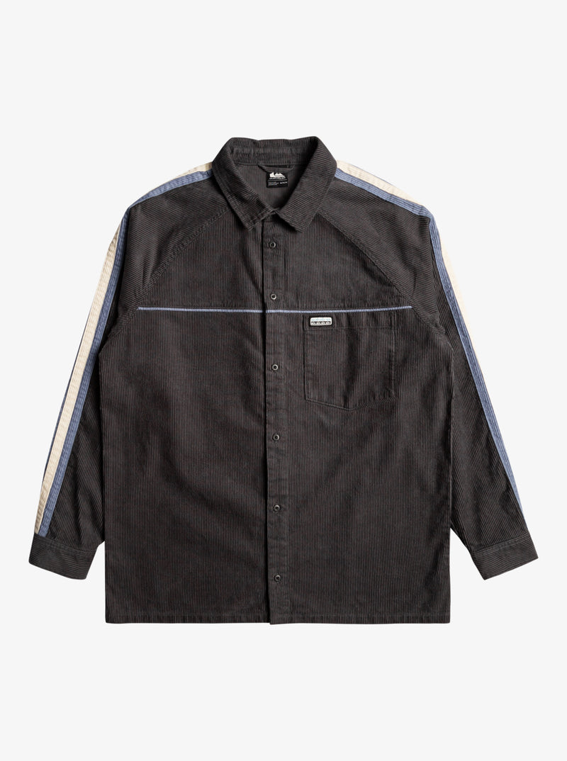 Load image into Gallery viewer, Quiksilver Men&#39;s Seward Corduroy Shirt Tarmac EQYWT04583_KTA0
