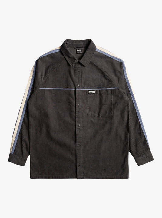 Quiksilver Men's Seward Corduroy Shirt Tarmac EQYWT04583_KTA0