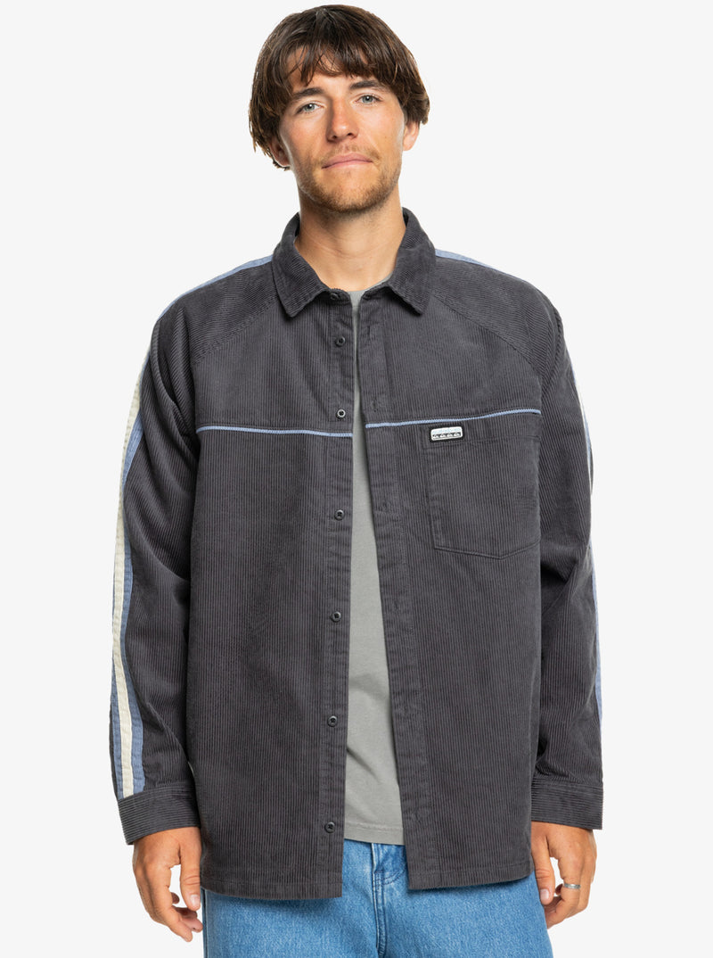 Load image into Gallery viewer, Quiksilver Men&#39;s Seward Corduroy Shirt Tarmac EQYWT04583_KTA0
