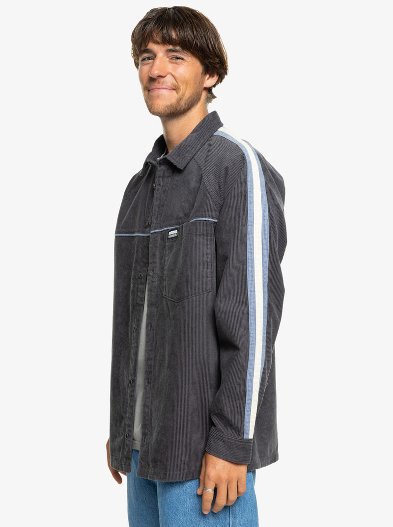 Load image into Gallery viewer, Quiksilver Men&#39;s Seward Corduroy Shirt Tarmac EQYWT04583_KTA0
