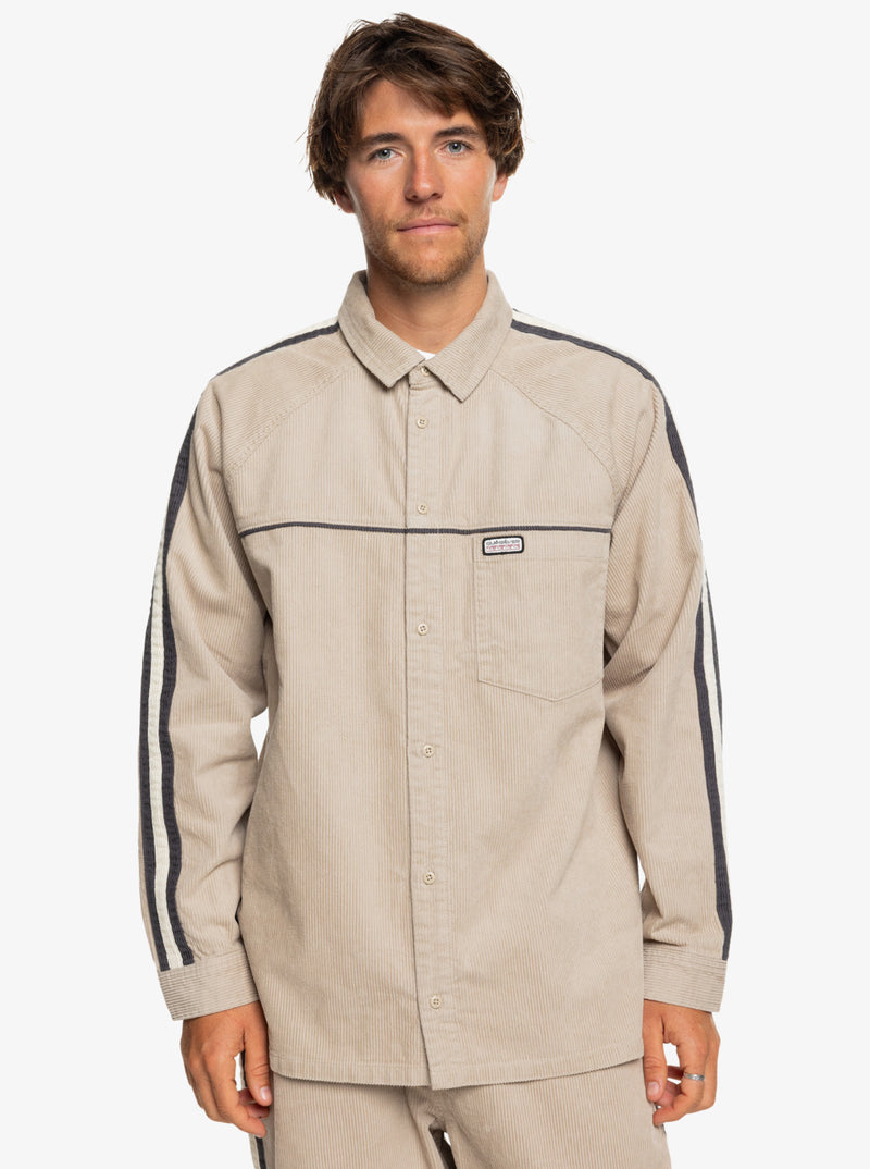 Load image into Gallery viewer, Quiksilver Men&#39;s Seward Corduroy Shirt Plaza Taupe EQYWT04583_THZ0
