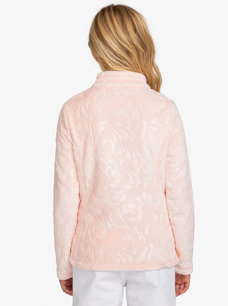 Load image into Gallery viewer, Roxy Kid&#39;s Igloo Zip-Up Sweatshirt (8-16) Pink Salt ERGFT03943-MEB0
