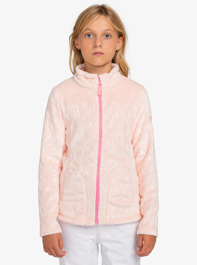 Load image into Gallery viewer, Roxy Kid&#39;s Igloo Zip-Up Sweatshirt (8-16) Pink Salt ERGFT03943-MEB0
