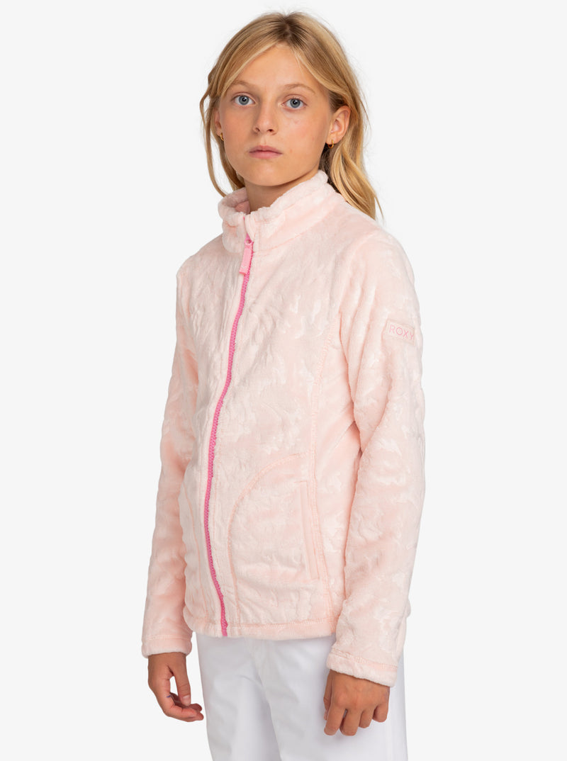 Load image into Gallery viewer, Roxy Kid&#39;s Igloo Zip-Up Sweatshirt (8-16) Pink Salt ERGFT03943-MEB0
