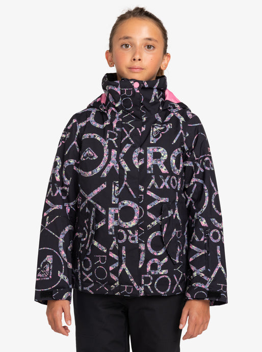 Roxy Kids' Jetty Snow Jacket (8-16) True Black Lluvia Rg ERGTJ03178_KVJ2