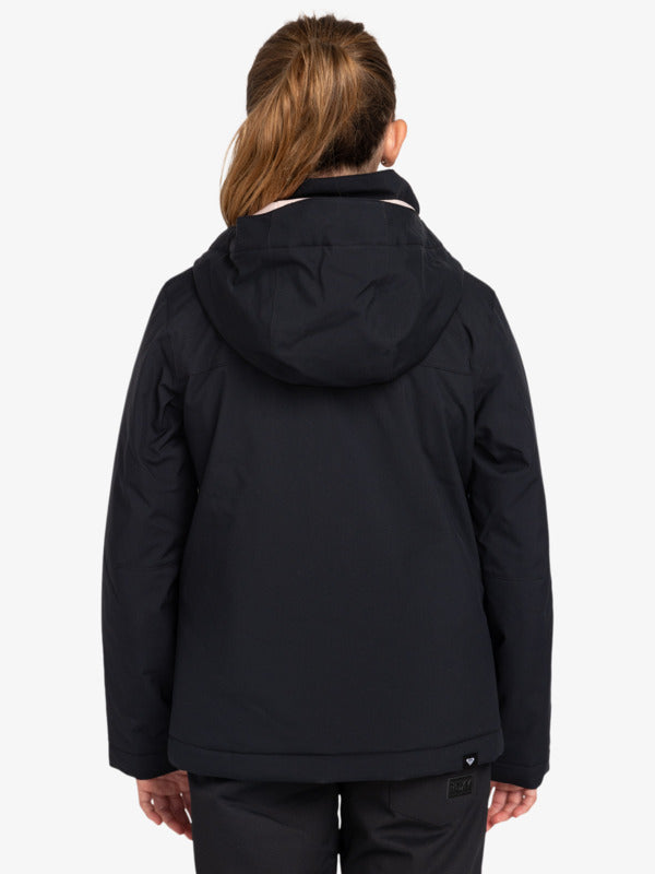 Load image into Gallery viewer, Roxy Kids&#39; Galaxy Snow Jacket (8-16) True Black Lluvia Rg ERGTJ03179_KVJ2
