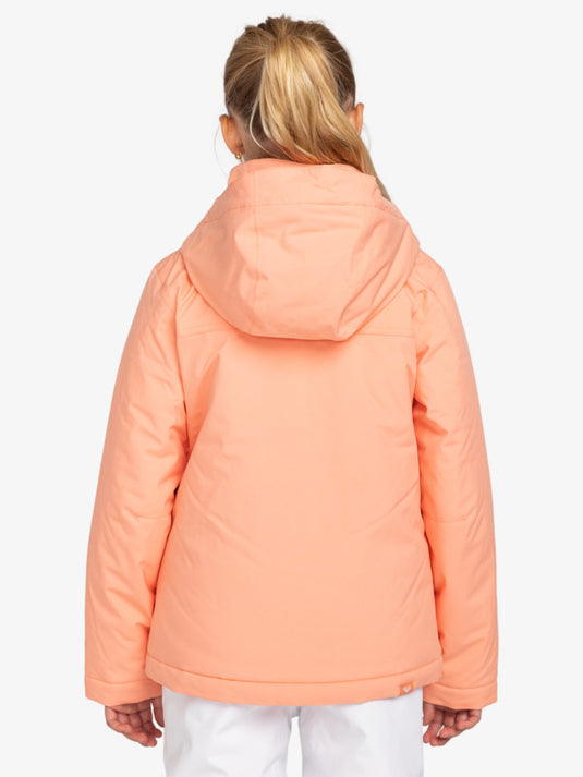 Roxy Kids' Galaxy Snow Jacket (8-16) Peach Pink ERGTJ03179_MGK0