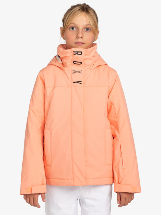 Roxy Kids' Galaxy Snow Jacket (8-16) Peach Pink ERGTJ03179_MGK0