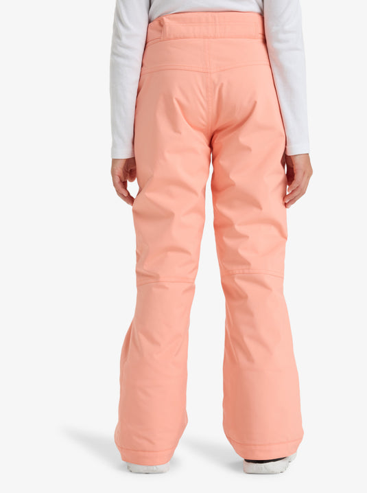 Roxy Kids' Backyard Snow Pants (8-16) Peach Pink ERGTP03053_MGK0