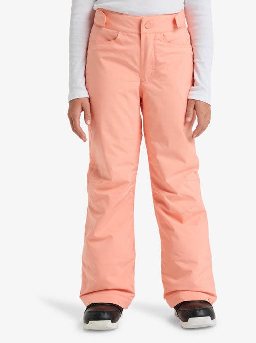 Roxy Kids' Backyard Snow Pants (8-16) Peach Pink ERGTP03053_MGK0