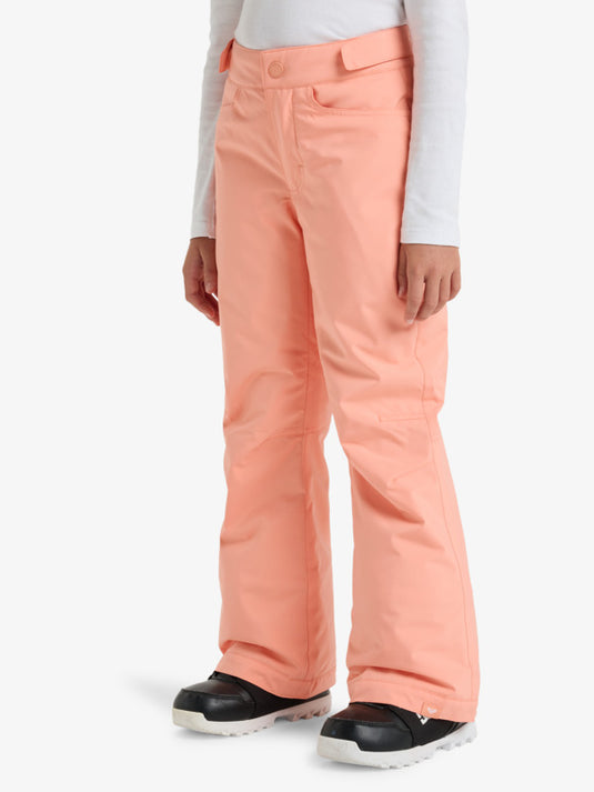 Roxy Kids' Backyard Snow Pants (8-16) Peach Pink ERGTP03053_MGK0