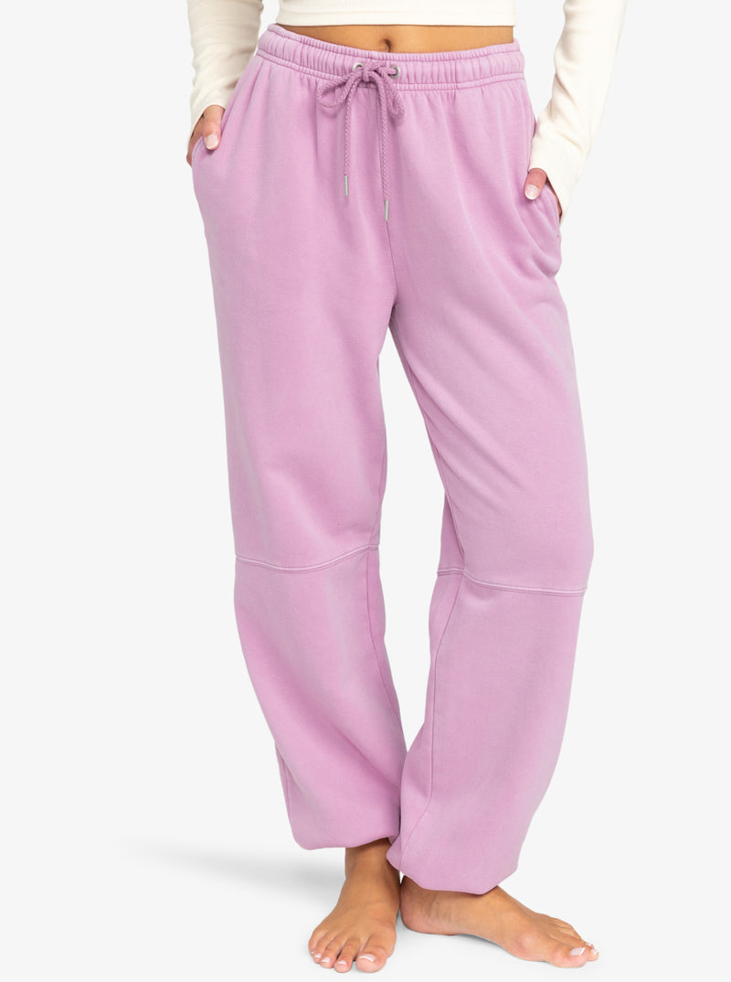 Load image into Gallery viewer, Roxy Women&#39;s Oasis Haze Elastic Waist Pants Mauve Orchid ERJFB03443_PJP0
